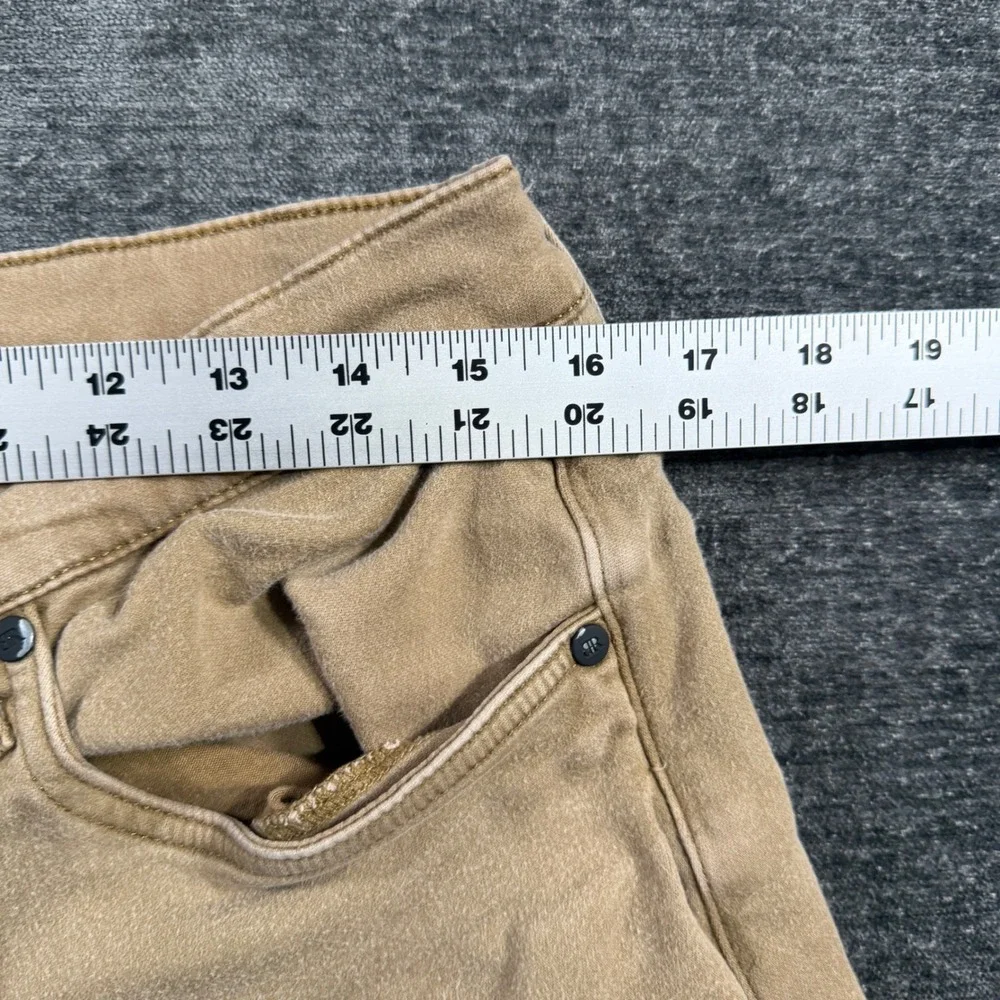 Banana Republic Mens Traveler Pants 32x34 Tan Khaki Straight Leg Stretch Cotton